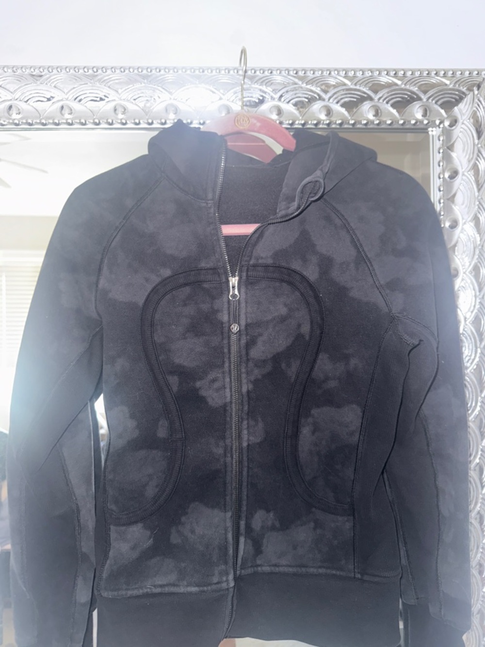 lululemon athletica Black Camouflage Hooded Zip Jacket